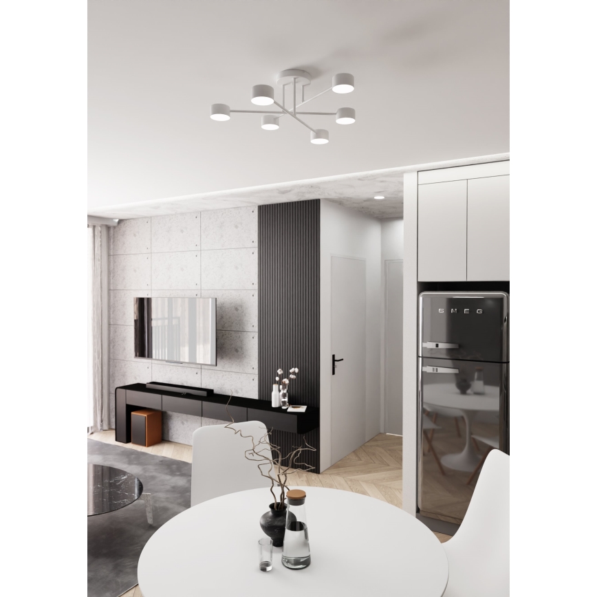 Ytmonterad taklampa HALO 6xGX53/10W/230V vit