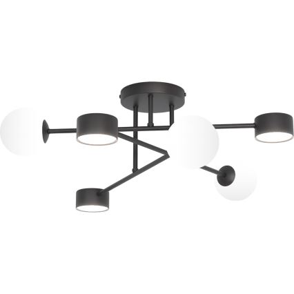 Ytmonterad taklampa HOLON 3xG9/8W/230V + 3xGX53/12W svart