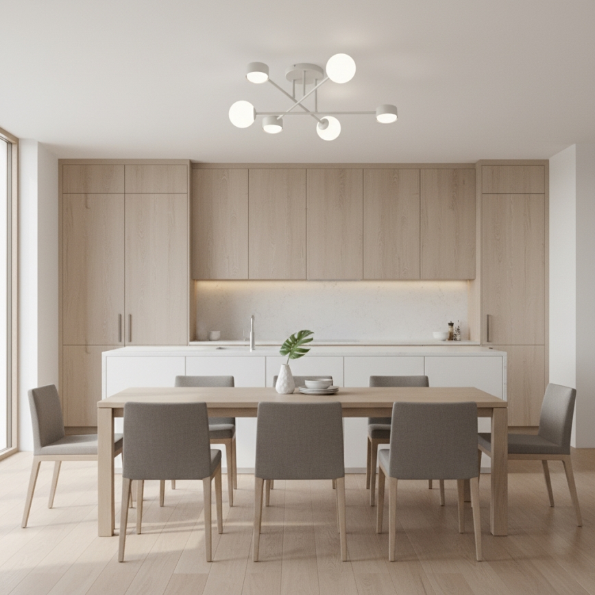 Ytmonterad taklampa HOLON 3xG9/8W/230V + 3xGX53/12W vit