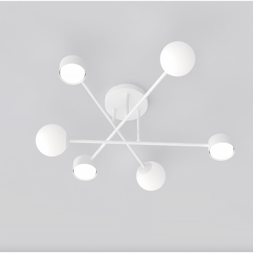 Ytmonterad taklampa HOLON 3xG9/8W/230V + 3xGX53/12W vit