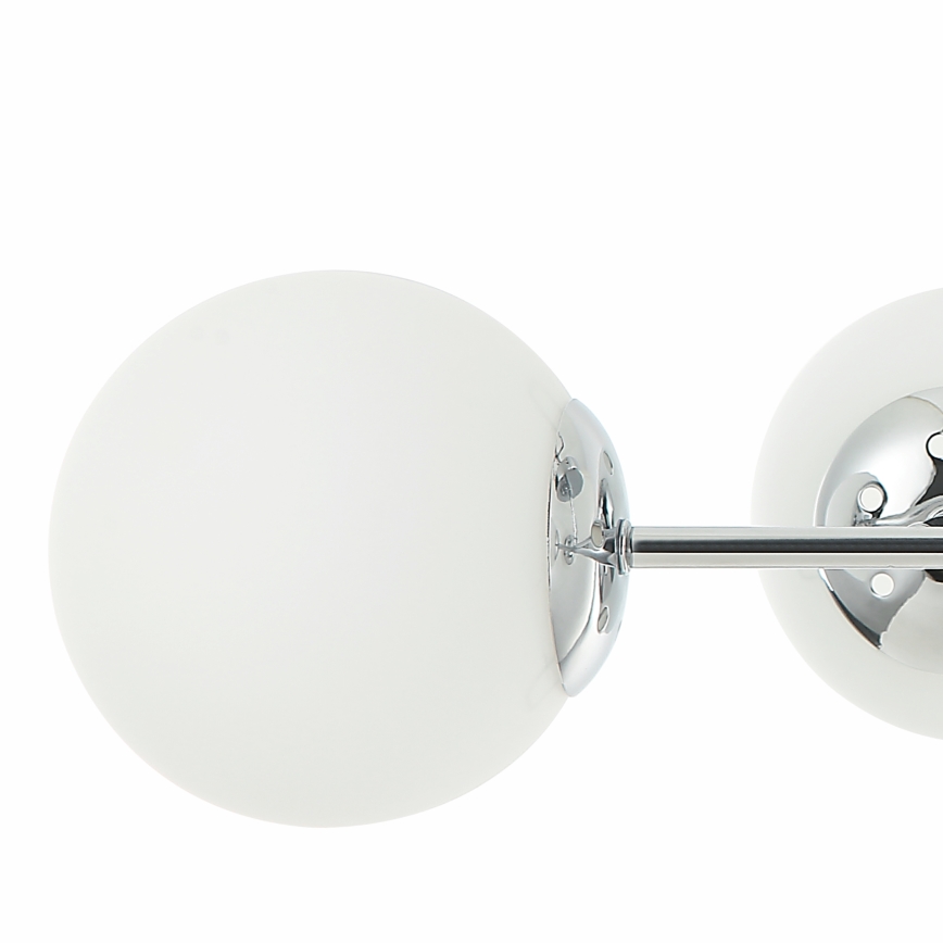 Ytmonterad taklampa MADDIE 4xE14/5W/230V, blank krom