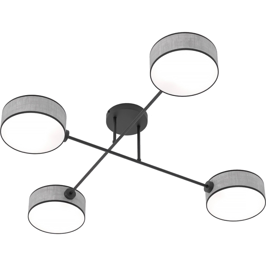 Ytmonterad taklampa MAGA 4xE14/10W/230V, grå