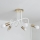 Ytmonterad taklampa OXFORD 5xE27/15W/230V guld/vit