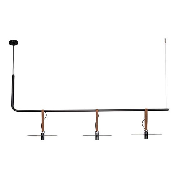 Zambelis 18138-B - LED ljuskrona med textilsladd 3xLED/5W/230V