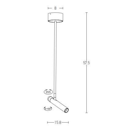 Zambelis 1920 - LED pendelljuskrona LED/4,2W/230V vit
