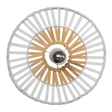 Zambelis 19251 - Vägglampa 1xE27/40W/230V Bambu/beige