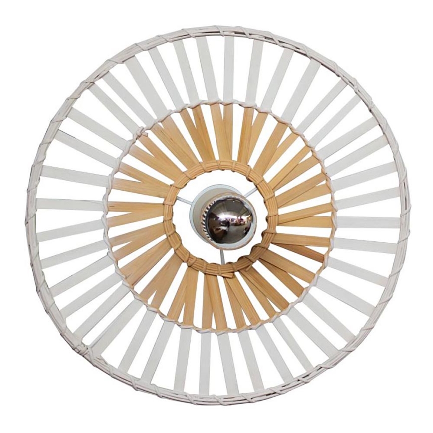 Zambelis 19251 - Vägglampa 1xE27/40W/230V Bambu/beige