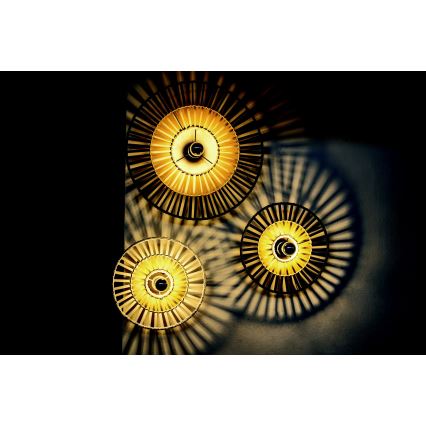 Zambelis 19251 - Vägglampa 1xE27/40W/230V Bambu/beige
