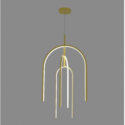 Zambelis 1931 - LED ljusreglerad ljuskrona på textilsladd LED/80W/230V guld