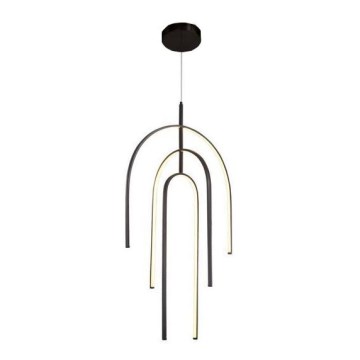 Zambelis 1932 - LED ljusreglerad ljuskrona på textilsladd LED/80W/230V svart
