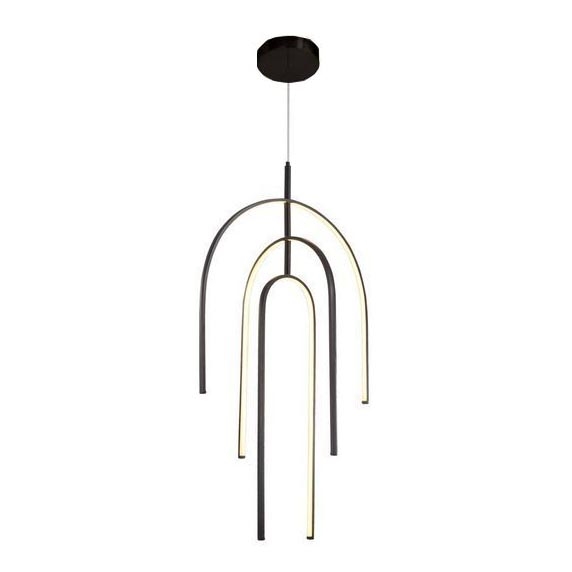 Zambelis 1932 - LED ljusreglerad ljuskrona på textilsladd LED/80W/230V svart