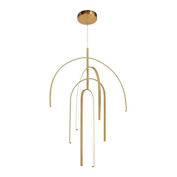 Zambelis 1933 - LED ljusreglerad ljuskrona på textilsladd LED/96W/230V guld