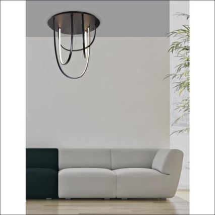 Zambelis 1951 - Dimbar LED ytmonterad ljuskrona LED/80W/230V svart