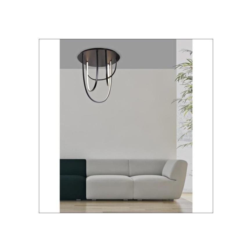 Zambelis 1951 - Dimbar LED ytmonterad ljuskrona LED/80W/230V svart