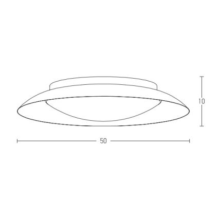 Zambelis 1959 - LED taklampa LED/28W/230V diameter 50 cm koppar