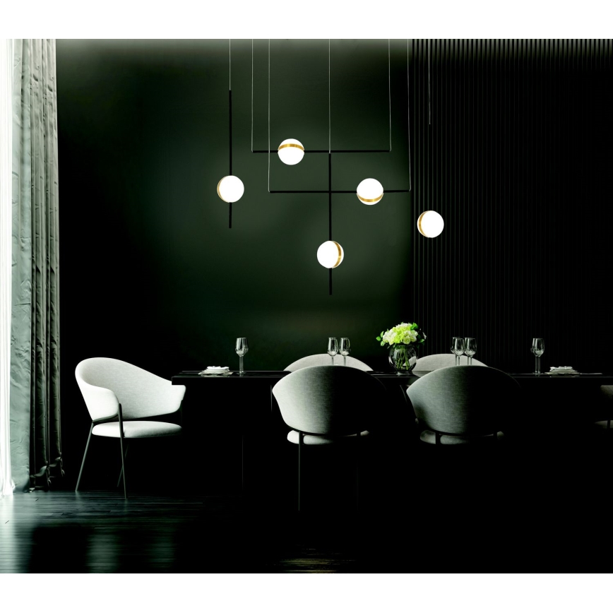 Zambelis 2001 - LED ljuskrona med textilsladd LED/38W/230V
