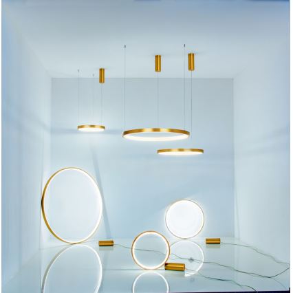 Zambelis 2006 - LED ljusreglerad ljuskrona på textilsladd LED/36W/230V guld