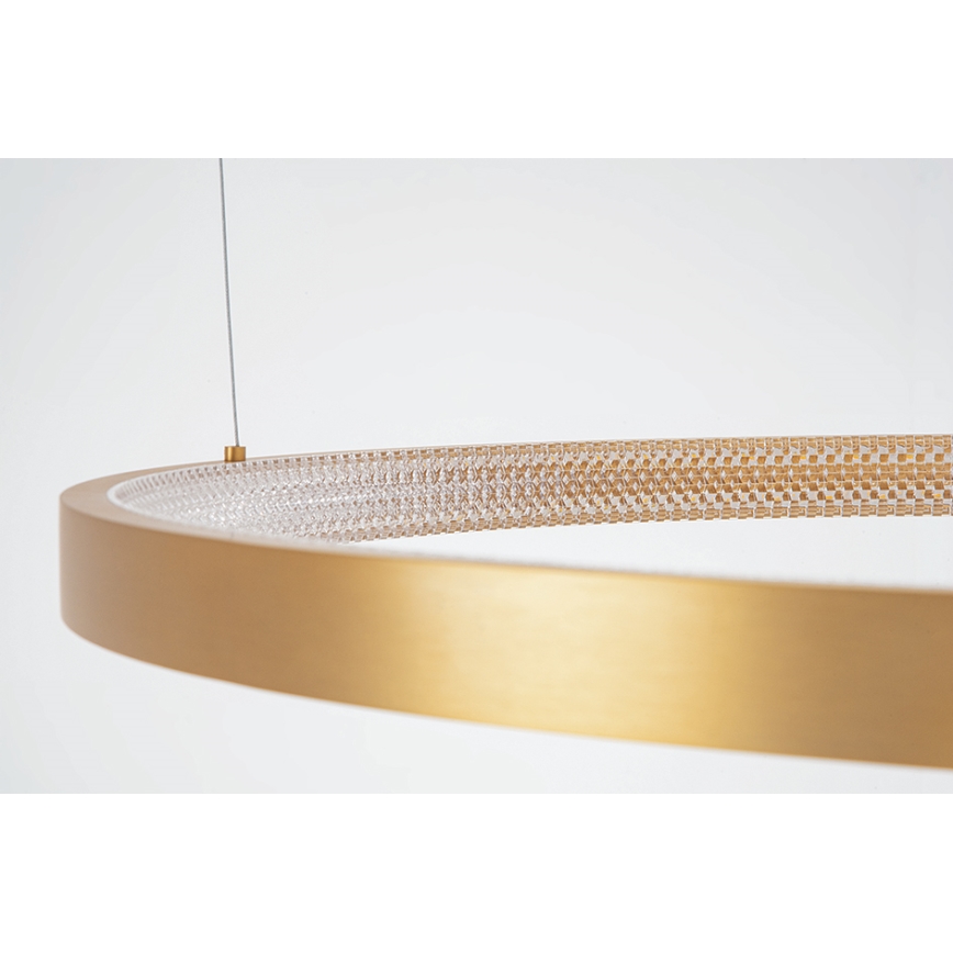 Zambelis 2006 - LED ljusreglerad ljuskrona på textilsladd LED/36W/230V guld