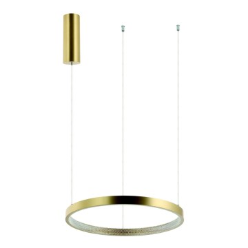 Zambelis 2007 - LED ljusreglerad ljuskrona på textilsladd LED/50W/230V guld