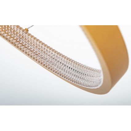 Zambelis 2007 - LED ljusreglerad ljuskrona på textilsladd LED/50W/230V guld