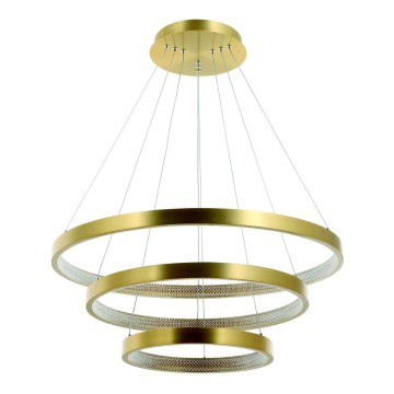 Zambelis 2009 - LED ljusreglerad ljuskrona på textilsladd LED/112W/230V guld