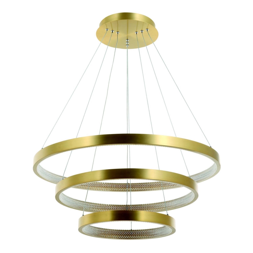 Zambelis 2009 - LED ljusreglerad ljuskrona på textilsladd LED/112W/230V guld