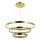 Zambelis 2009 - LED ljusreglerad ljuskrona på textilsladd LED/112W/230V guld