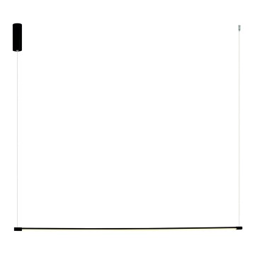 Zambelis 20119 - LED ljuskrona med textilsladd LED/20W/230V svart