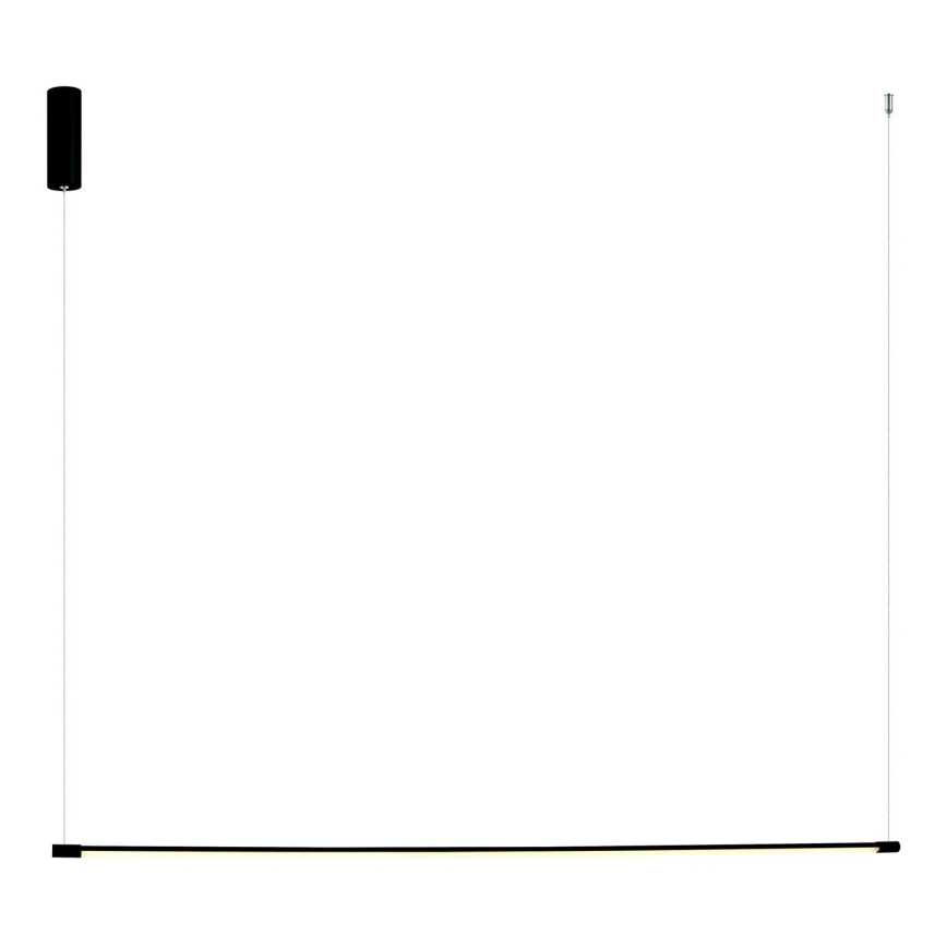 Zambelis 20119 - LED ljuskrona med textilsladd LED/20W/230V svart