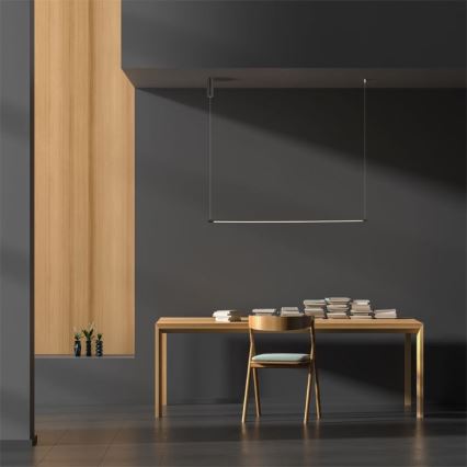 Zambelis 20119 - LED ljuskrona med textilsladd LED/20W/230V svart