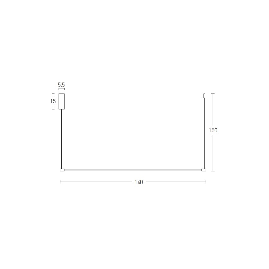 Zambelis 20119 - LED ljuskrona med textilsladd LED/20W/230V svart