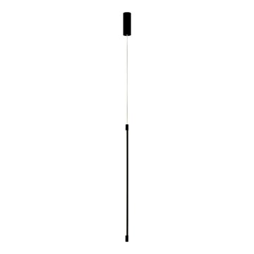 Zambelis 20121 - LED ljuskrona med textilsladd LED/12W/230V svart