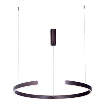 Zambelis 2013 - LED ljusreglerad ljuskrona på textilsladd LED/40W/230V brun