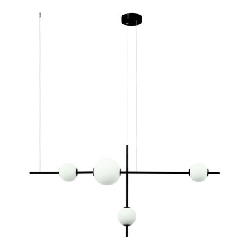 Zambelis 20131 - LED ljusreglerad ljuskrona på textilsladd LED/18W/230V