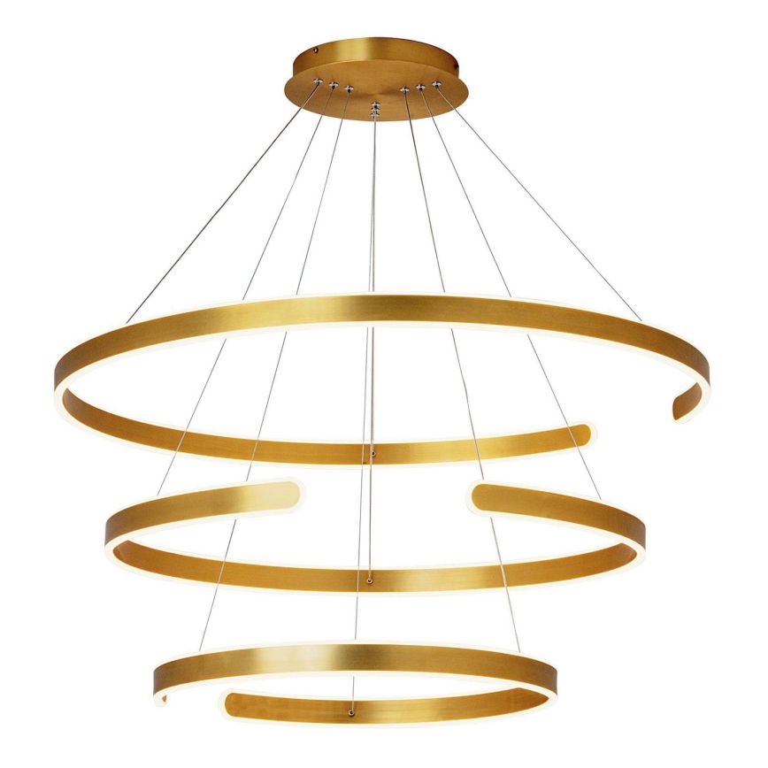 Zambelis 2014 - LED ljusreglerad ljuskrona på textilsladd LED/120W/230V guld