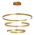 Zambelis 2014 - LED ljusreglerad ljuskrona på textilsladd LED/120W/230V guld