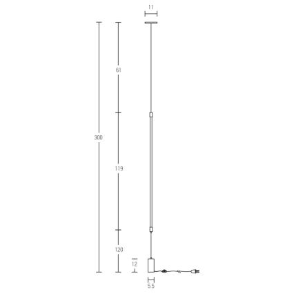 Zambelis 20184 - LED golvlampa LED/22W/230V