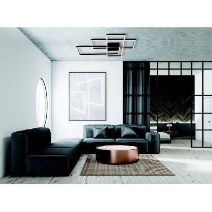 Zambelis 2020 - Dimbar LED ytmonterad ljuskrona LED/55W/230V svart