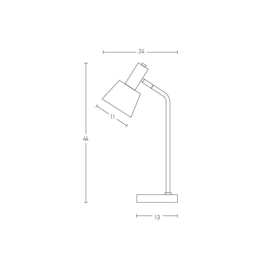 Zambelis 20220 - Bordslampa 1xE14/25W/230V grå