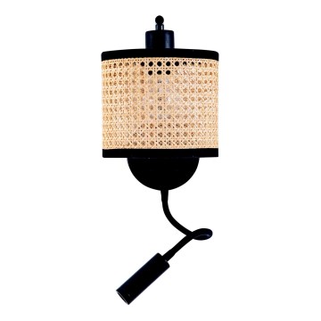 Zambelis 20355 - LED vägglampa 1xE27/40W + LED/3W/230V rotting