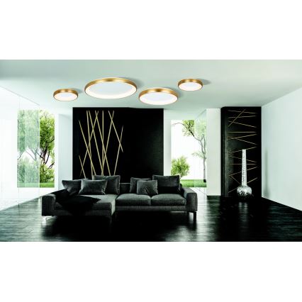 Zambelis 2042 - LED Dimbar taklampa LED/30W/230V diameter 40 cm guld
