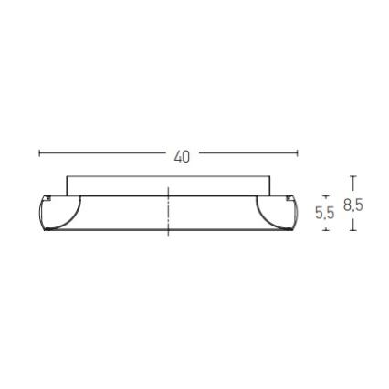 Zambelis 2042 - LED Dimbar taklampa LED/30W/230V diameter 40 cm guld