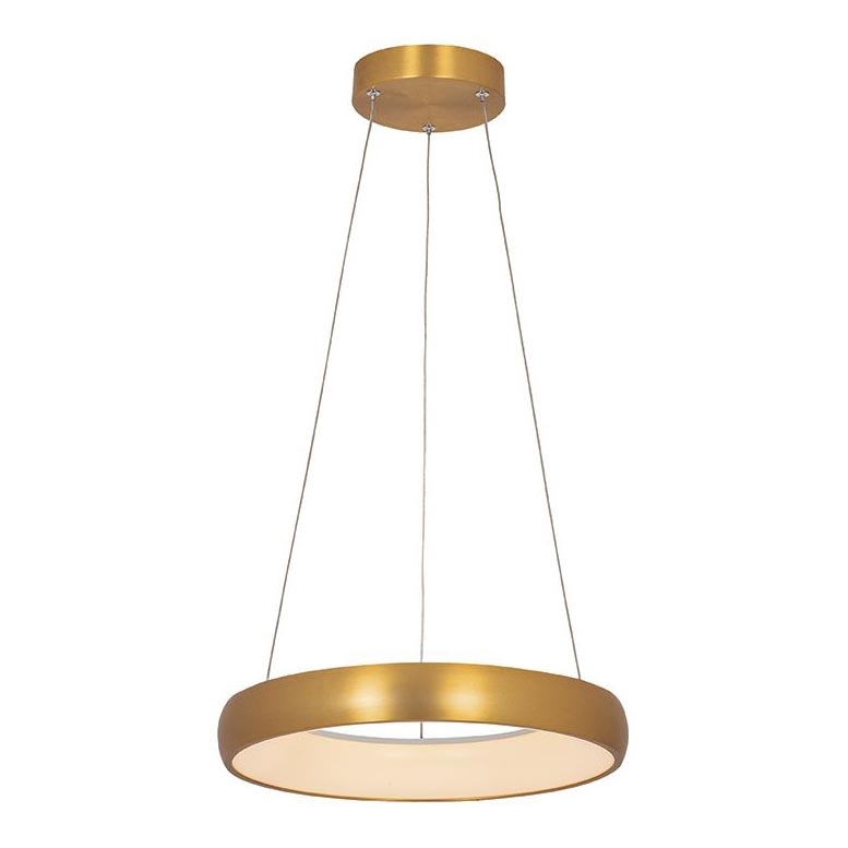 Zambelis 2046 - LED ljusreglerad ljuskrona på textilsladd LED/30W/230V diameter 40 cm guld