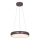 Zambelis 2047 - LED ljusreglerad ljuskrona på textilsladd LED/30W/230V diameter 40 cm brun