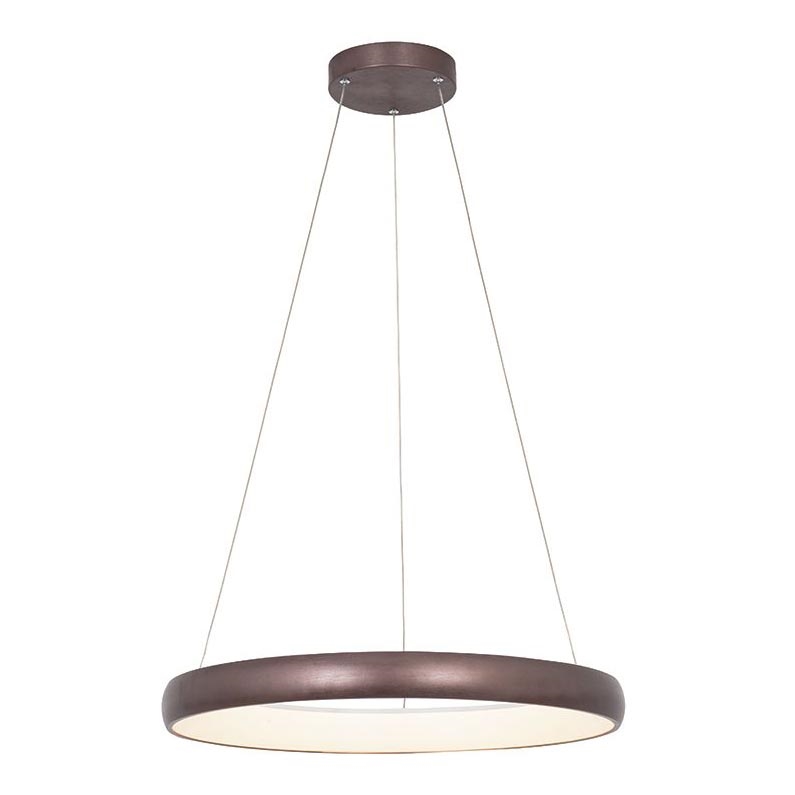 Zambelis 2055 - LED ljusreglerad ljuskrona på textilsladd LED/50W/230V diameter 60 cm brun