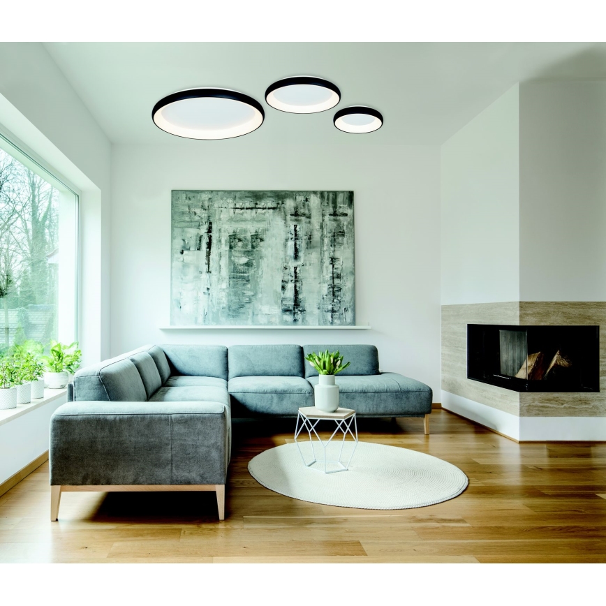 Zambelis 2056 - LED Dimbar taklampa LED/60W/230V diameter 80 cm svart