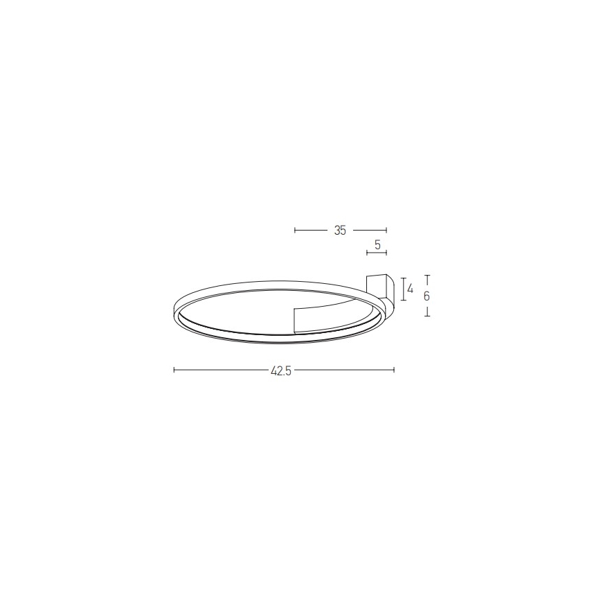 Zambelis 2075 - LED väggbelysning LED/25W/230V diameter 42,5 cm vit