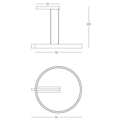 Zambelis 22011 - LED ljusreglerad ljuskrona på textilsladd LED/41W/230V