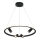 Zambelis 22012 - LED ljusreglerad ljuskrona på textilsladd LED/47W/230V diameter 60 cm svart