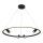 Zambelis 22013 - LED ljusreglerad ljuskrona på textilsladd LED/59W/230V diameter 79 cm svart